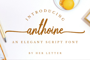 Anthoine Typeface: A Refined Script for Editorial Design