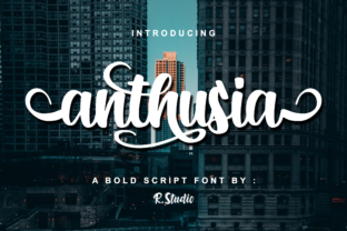 Anthusia: A Bold Script Font for Impact