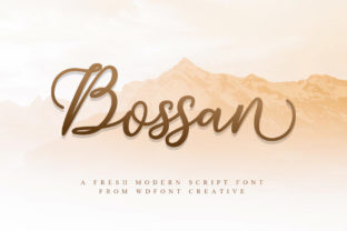 Bossan: A Modern Handwritten Font for Crafters
