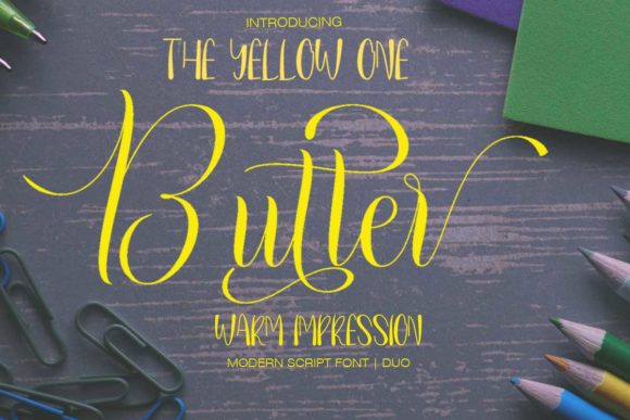 Butter: A Bold Script Font for Web Design