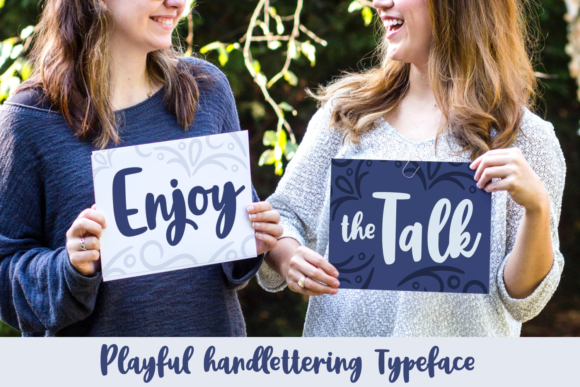 Enjoy the Talk: A Bold Handwritten Font for Editorial Design