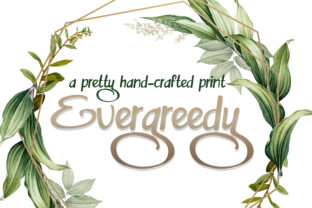Evergreedy Font: Bold Handwritten Style for Web