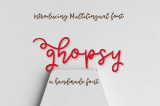 Ghopsy: A Playful Handwritten Font for Editorial Design
