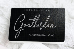 Goatherdam: A Handwritten Font for Crafters