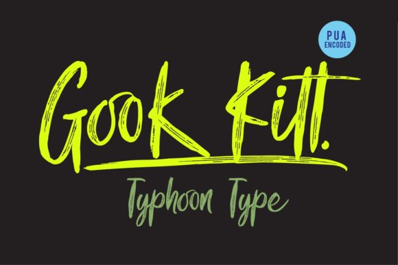 Gook Kitt: A Handwritten Typeface for Editorial Design