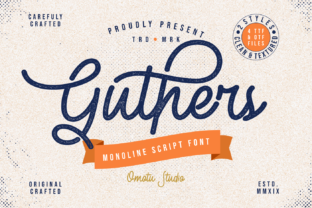 Guthers: A Handwritten Typeface for Editorial Charm