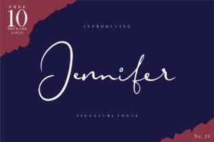 Jennifer Font: A Modern Handwritten Typeface for Branding