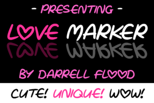 Love Marker: A Handwritten Font for Digital Design