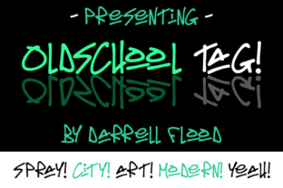 Oldschool Tag: A Raw Graffiti Font for Bold Brands
