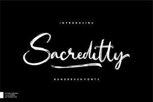 Sacreditty: A Bold Handwritten Font for Modern Editorial Design