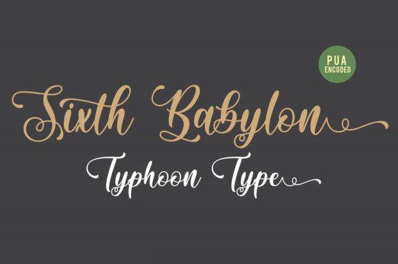 Sixth Babylon: A Handwritten Font for Crafters