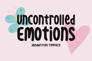 Uncontrolled Emotions Font for Branding